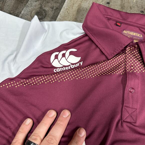 Queensland Maroons NRL Polo Shirt Size 2XL QLD Rugby League State Of Origin - Picture 12 of 14